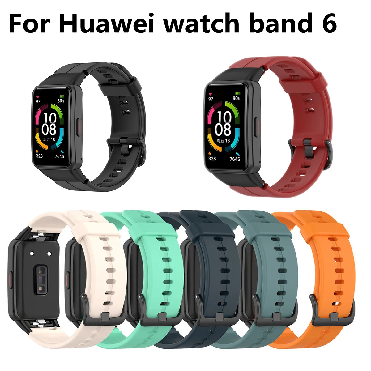 

Силиконовый официальный ремешок для Huawei Honor band 6, умный Браслет, сменный ремешок, мягкий ремешок для часов Honor Band 6, ремешок