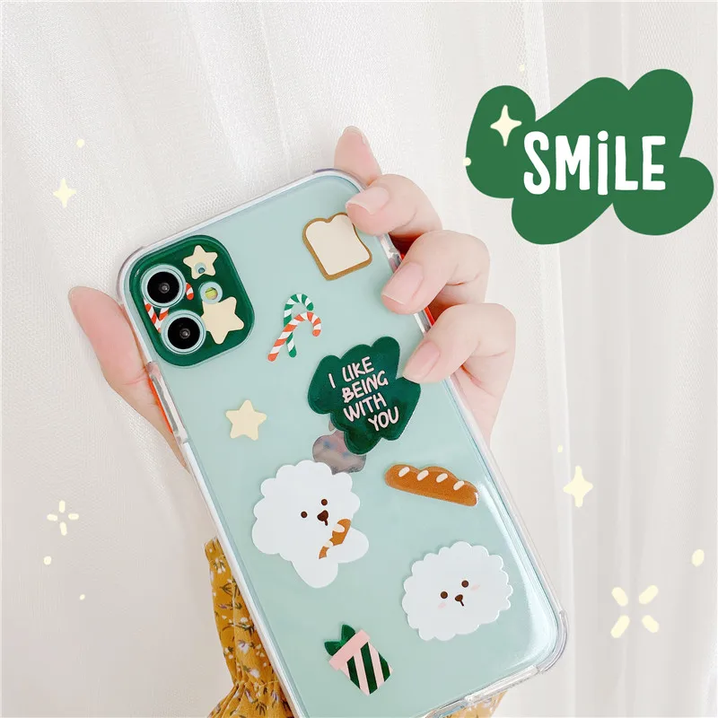 Funny Cartoon Lens Protector Case For iphone 11 Pro Max 7 8 plus X XR XS Phone Cases SE 2020 Cute Clear Soft Capa | Мобильные