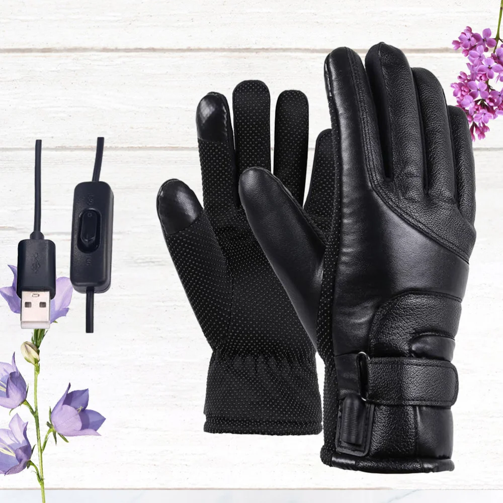 

1 Pair Winter Motorcycle Riding Electric Heating Warm USB High Heat Constant Temperature Thermal Heating fo