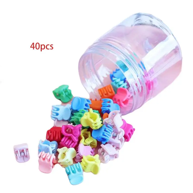 

40 шт., модные заколки для волос для маленьких детей, заколки для волос в виде краба, зажимы для волос для женщин и девочек, заколки для волос, а...