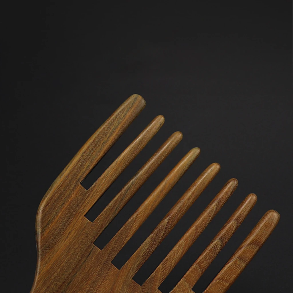 

Hair Scalp Massage Beard Pick Comb Travel Pocket Size Fantastic Handle