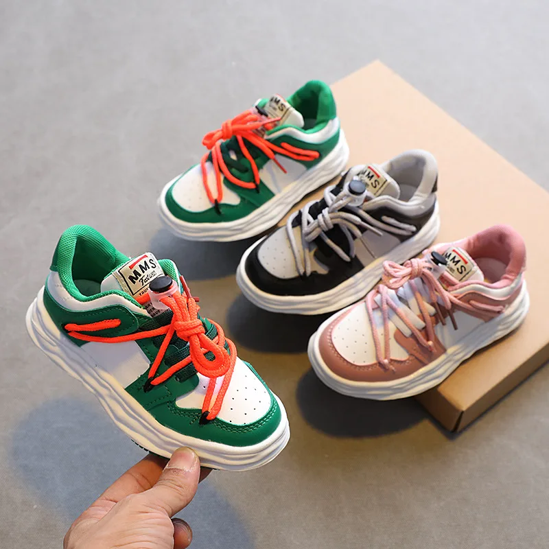 

Fashion Running Shoes for Boys Girls 2021 Autumn New Style Children Soft Sole Sneakers Breathable Kids Sport Shoes Hot All-match