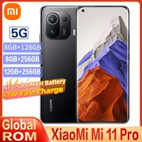 xiaomi mi 11 pro global rom 5g smartphone 128gb256gb snapdragon 888 50mp camera 120hz amoled screen 67w fast charge 5000mah nfc