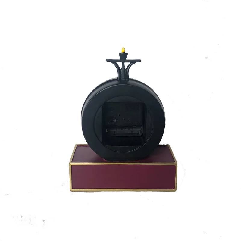 Reloj Retro de resina para el hogar, accesorio de hora con plataforma de 9 y tres cuartos, de estilo n&oacute;rdico para dormitorio, estudio, decorativo y creativo, para escritorio-2