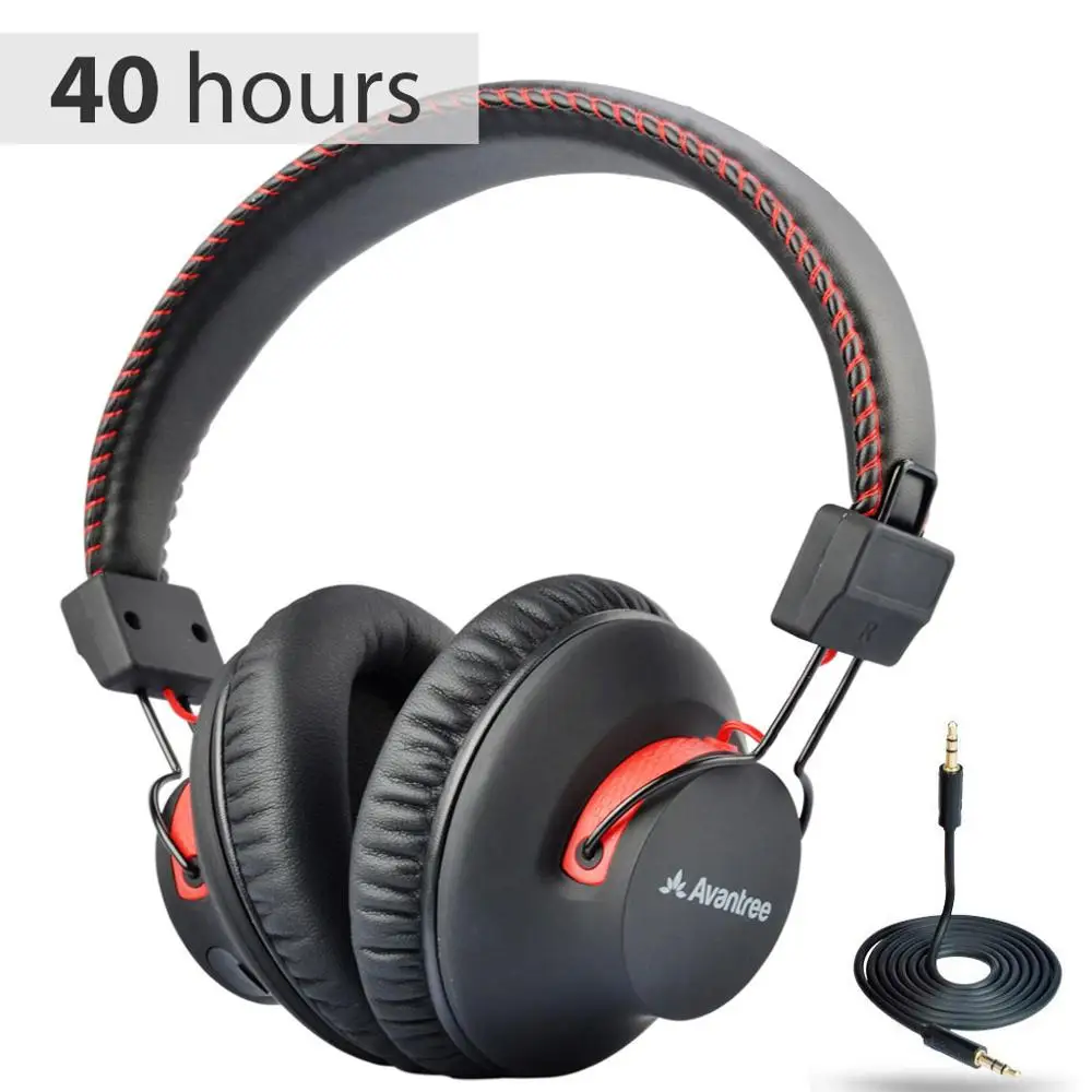 Avantree Audition 40 hr Bluetooth наушники с микрофоном для ПК компьютера телефонный звонок aptX