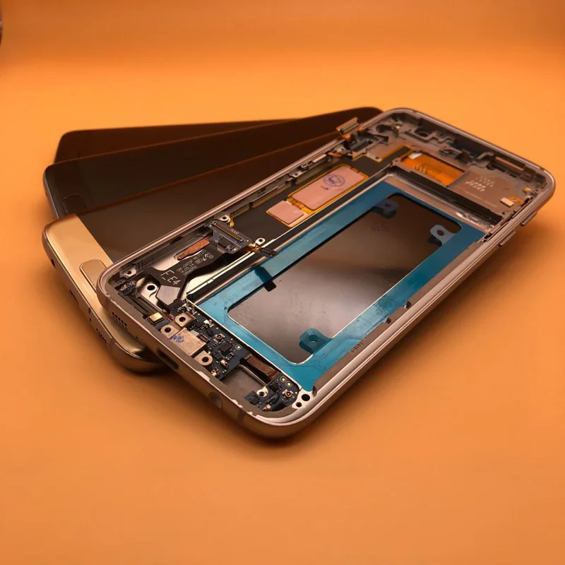 Новинка 5 Amoled ЖК дисплей с рамкой для SAMSUNG Galaxy S7 Edge G935 SM G935F G935FD сенсорный экран