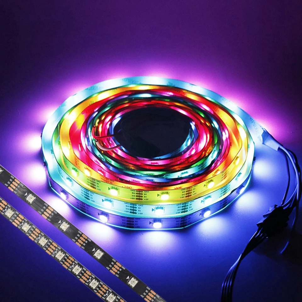 RGB Лента светодиодная WS2813(WS2812B Update) 30/60/144 пикселей/светодиодов/м|Светодиодные