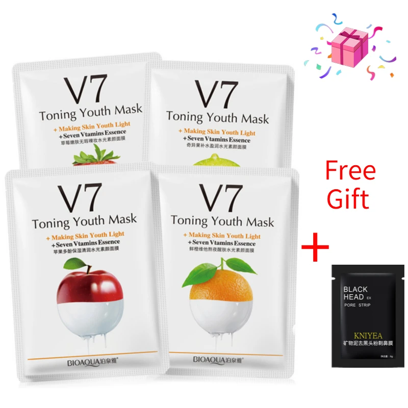 Увлажняющая увлажняющая мягкая восстанавливающая листовая маска фрукты