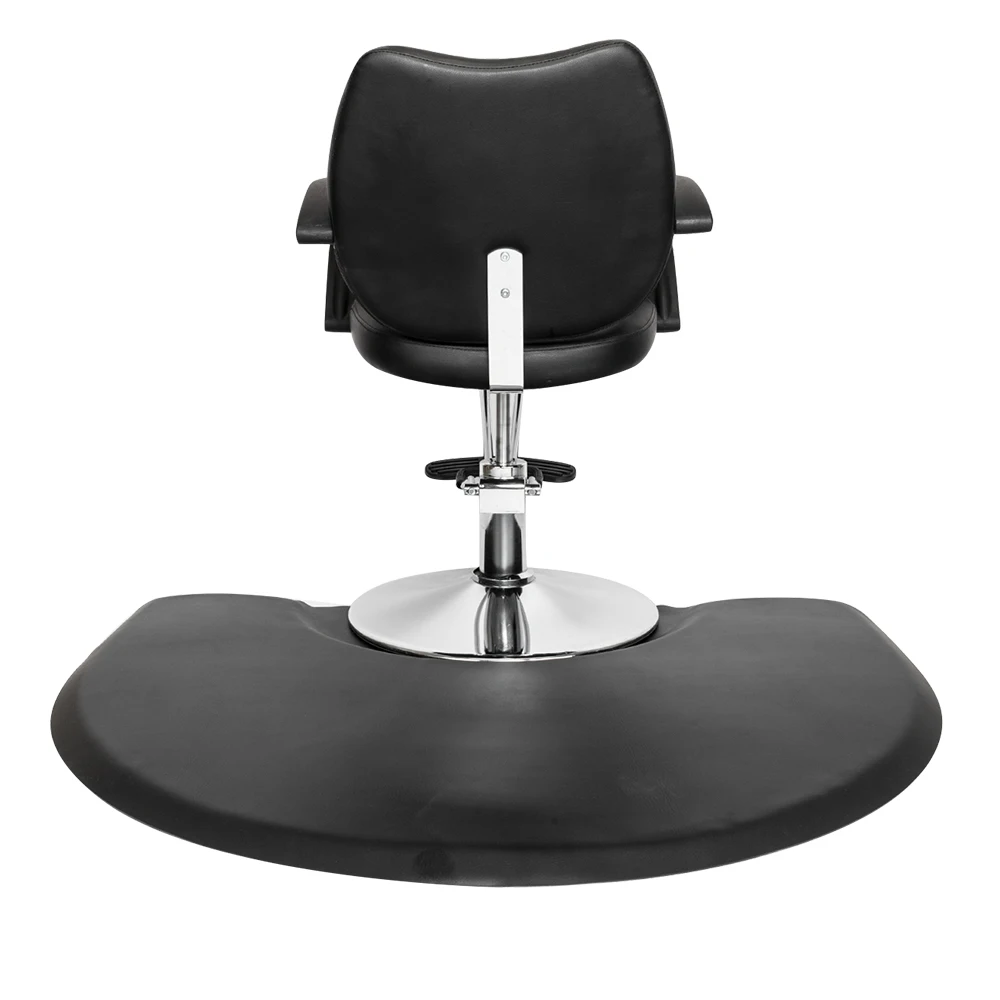 

[US Warehouse] 3x4 "салон красоты PU полукруглый коврик против усталости коврик для салона черный