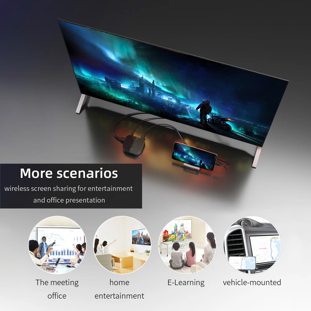 

G40 WiFi display adapter 1080P HDMI wireless display TV receiver supports mirroring of Apple/Android phones and personal compute