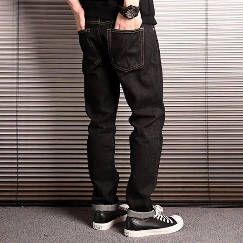 Японские модные мужские джинсы свободного покроя винтажные дизайнерские