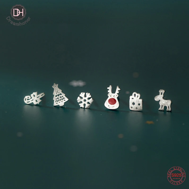 Новые рождественские серьги Dreamhonor украшения в виде снеговика с кристаллами