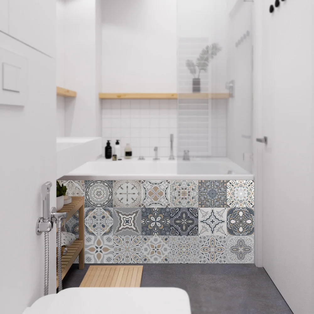 24 плитки кухонные обои самоклеящаяся Настенная Наклейка с защитой от масла