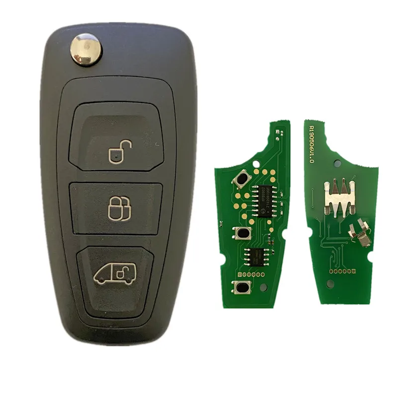 Фото CN018057 для Ford Transit /Transit Custom 2014-2016 433MHZ 63 Chip 3-кнопочный флип-пульт дистанционного управления №3