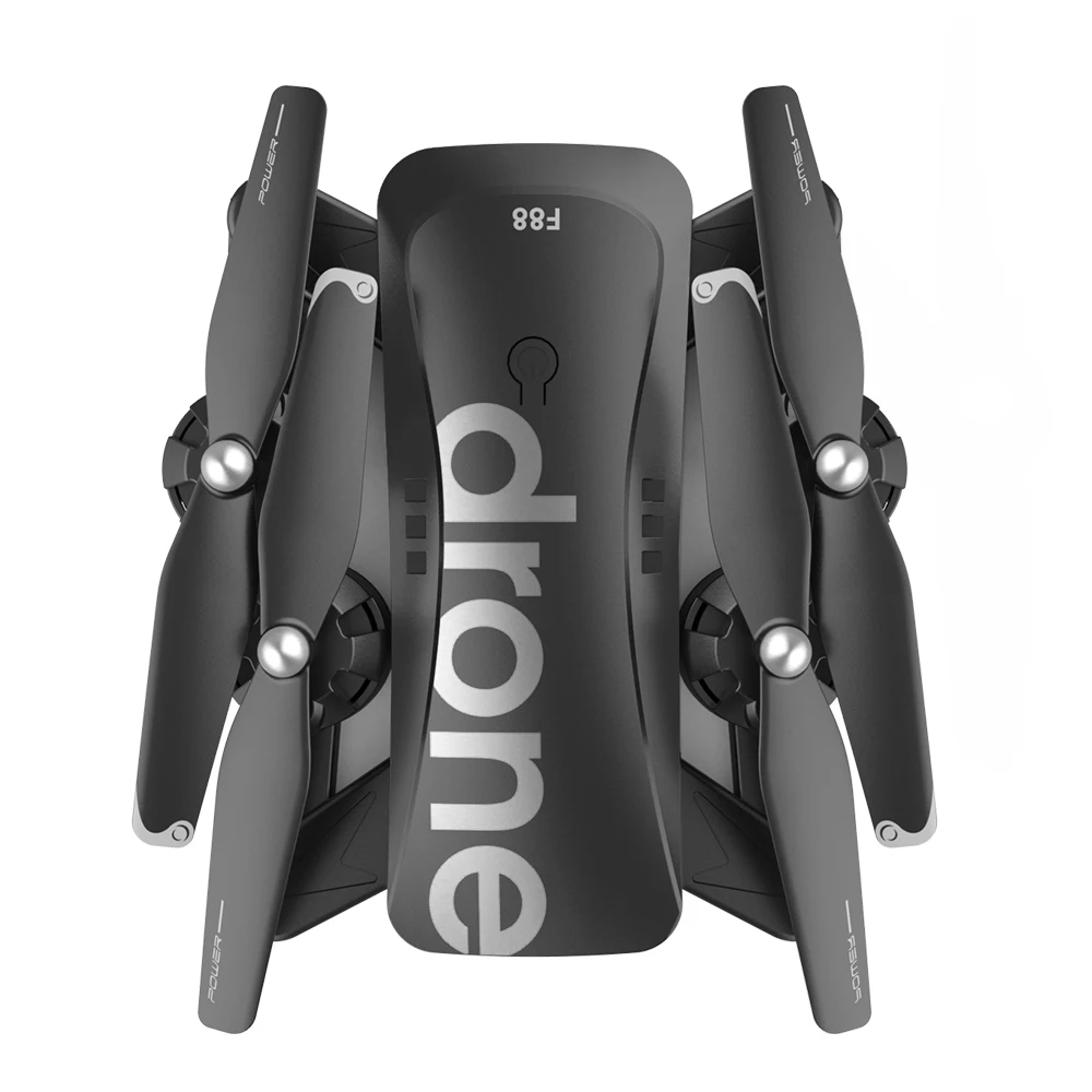 

F88 Quadcopter FPV Drone 1080P WiFi Helicopter Foldable Toy For Children 4K HD Profissional Dual Cameras Drones Led Light Flight