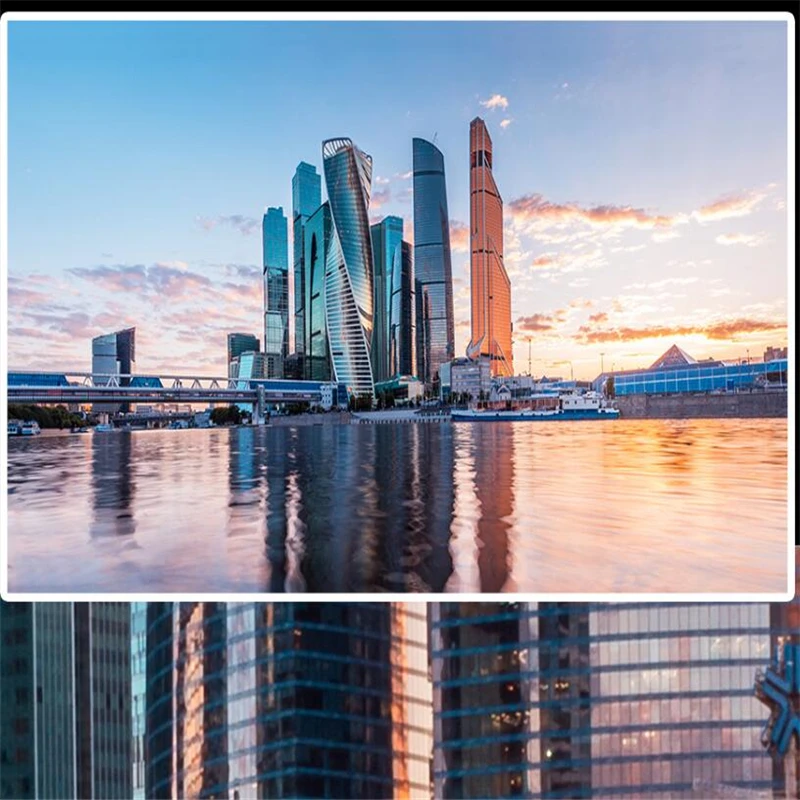 Индивидуальный Европейский современный городской пейзаж с высокой четкостью в