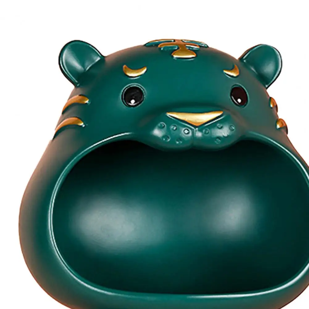 Decorative Tiger Statue Space Saving Resin Handicraft Big Mouth Storage Tray for Home | Дом и сад