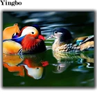 Новинка, алмазная картина, милая маленькая утка, плавающая, полностью квадратная, круглая, алмазная вышивка, мозаика, стразы, Алмазное искусство