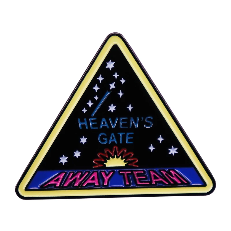 

Эмалированная брошь Heaven's Gate Away Team