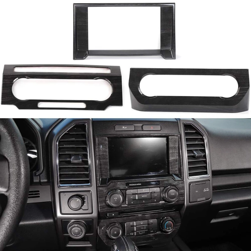 Car Dashboard Navigation GPS Trim Cover & Central Console Air Conditioning Switch Panel CD Media Audio Volume Adjust Pa | Автомобили и