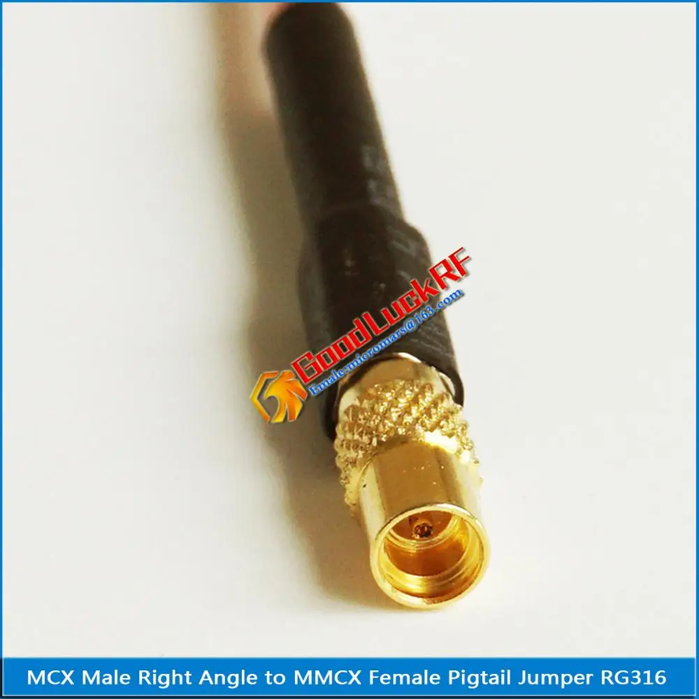 Штекер MCX Male под прямым углом 90 градусов 1 шт. штекер MMCX Female RF соединение - Pigtail Jumper