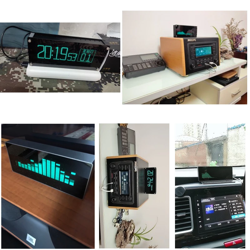 VFD музыкальный аудио индикатор спектра/VU метр/точные часы/индикатор уровня VU