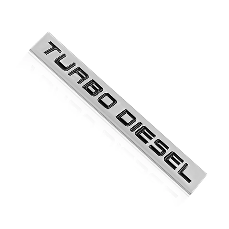 Металлическая 3d-эмблема из цинкового сплава с надписью TURBO DIESEL наклейка