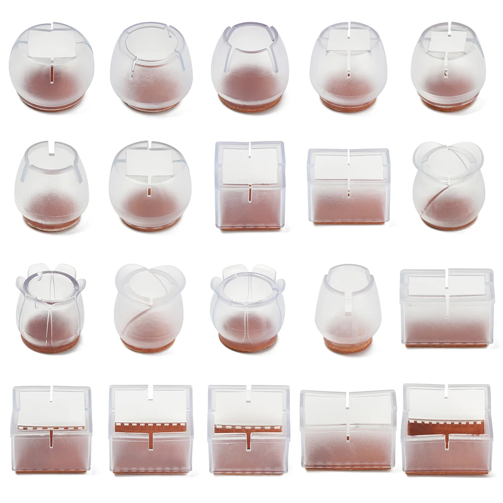 

Коврик для ножек настольного стула, силиконовые Нескользящие колпачки для ножек стола, защита ножек стола, накладки на дно, защита для дерев...