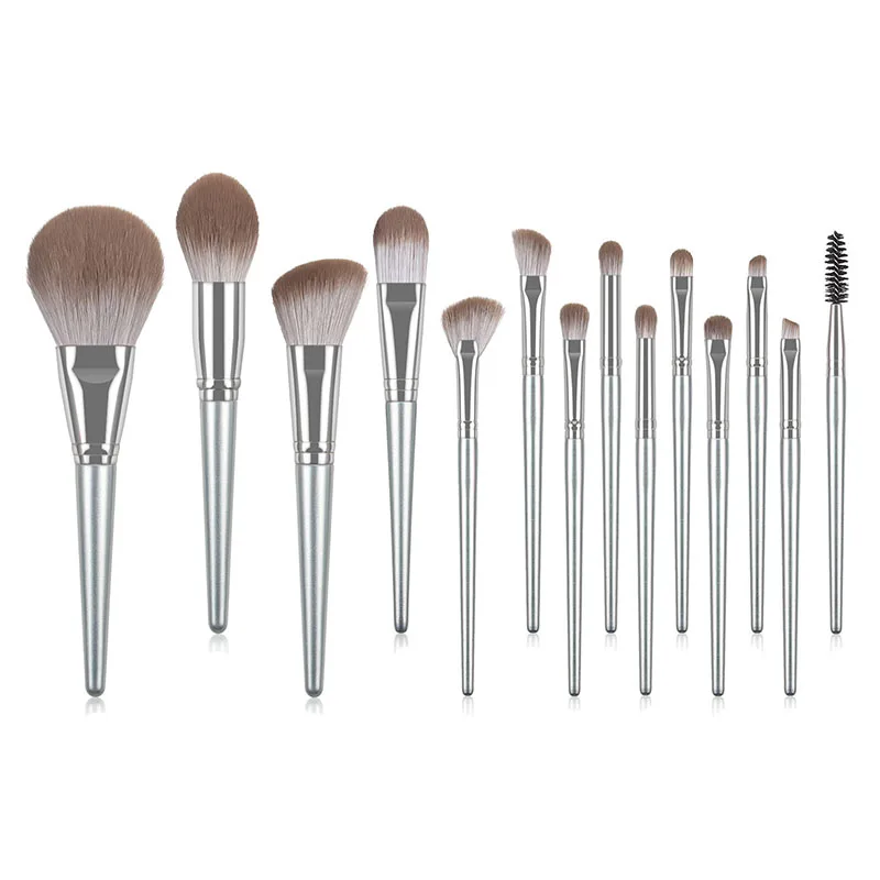 

14Pcs Makeup Brushes Set Cosmetic Foundation Powder Blush Eye Shadow Lip Blend Wooden Make Up Brush Tool