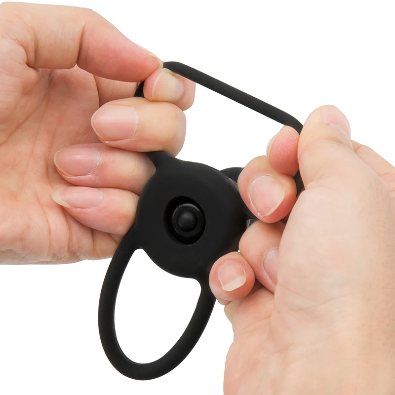 Анальный Пенис вибрирующее кольцо Двойное проникновение страпон фаллоимитатор