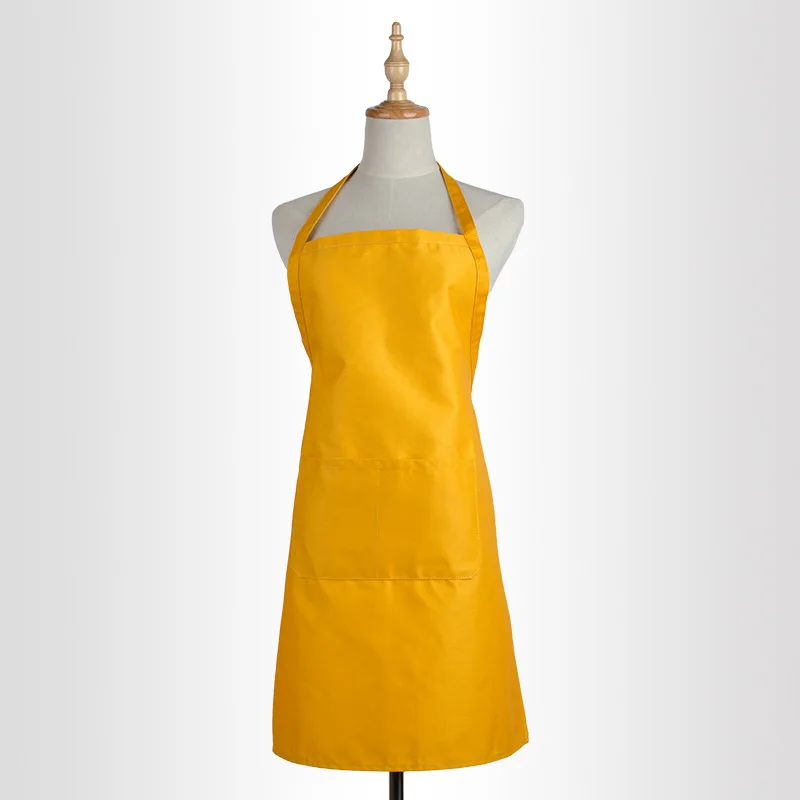 

2020 spring and autumn new high quality solid color apron Kitchen Apron