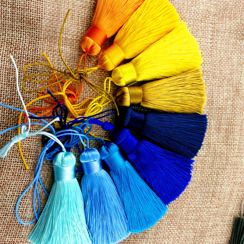 5 см из искусственного шелка Ленточки DIY ручной работы аксессуары серьги сумки