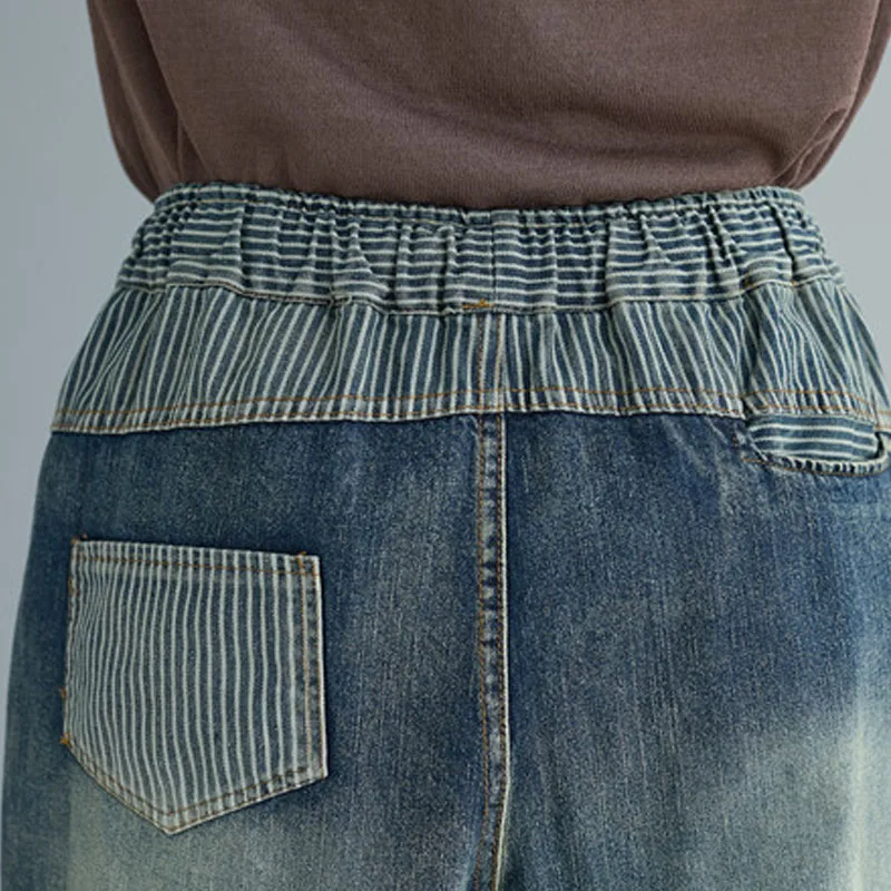 2021 новые корейские модные Универсальные полосатые длинные шаровары с карманами