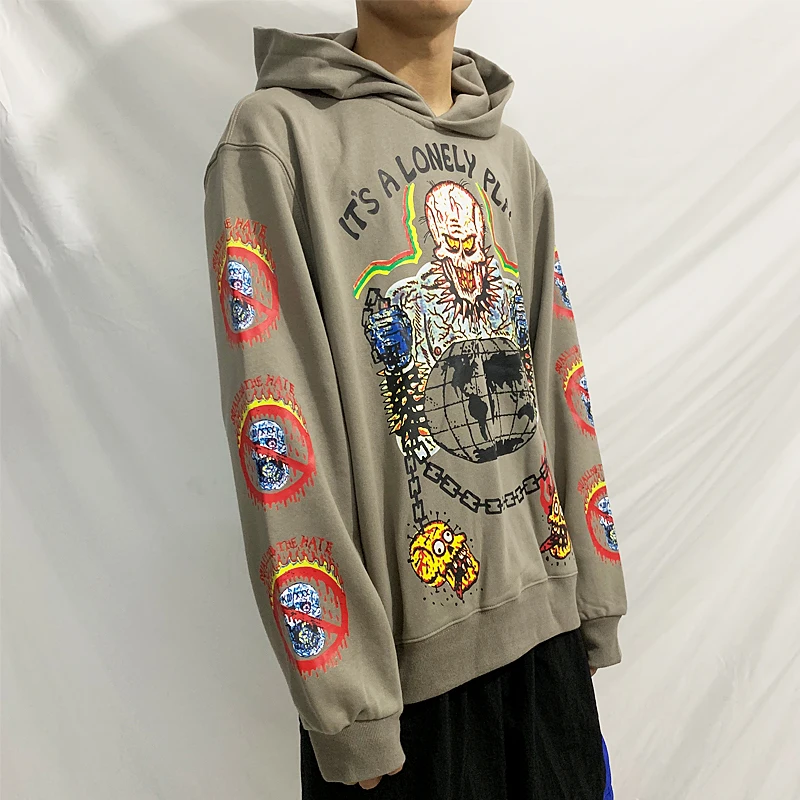 XXXTENTACION толстовки для мужчин женщин высокое качество Kanye West Толстовка Череп