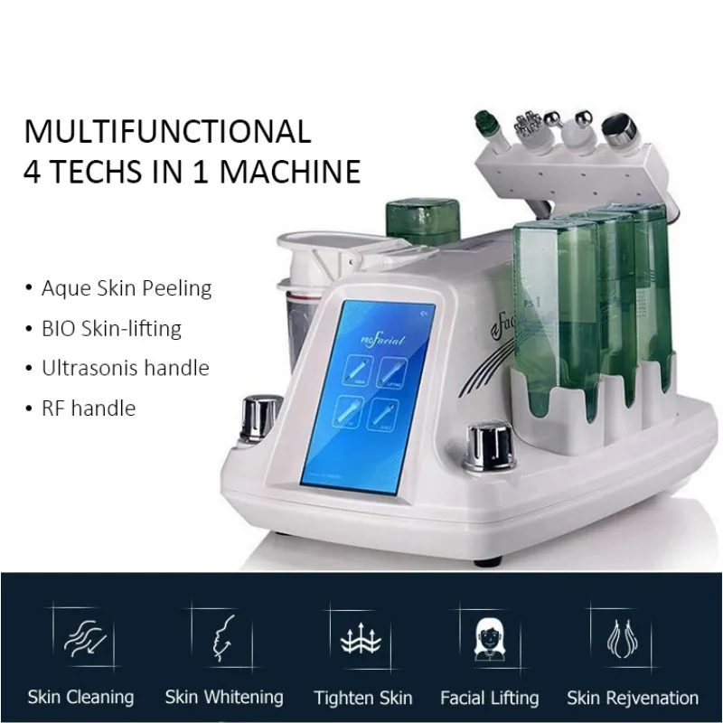 4 в 1 Гидра терапия Уход за кожей лица красота машина кислородный спрей Гидро Вода