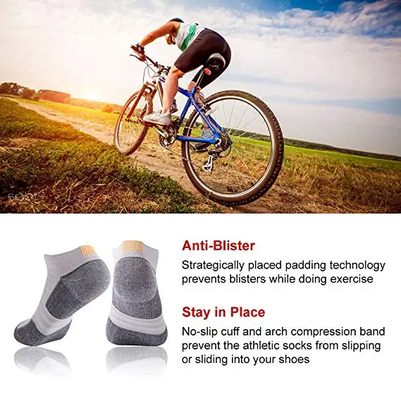 Носки для бега унисекс антибактериальная влага Влагоотводящая подушка носки