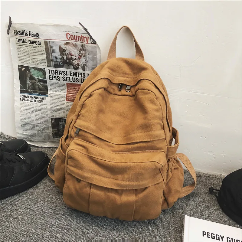 

Girl Women Backpack School Bag Women's Backpack 2020 Student Fashion Canvas Teenager Daypack Teenage Bagpack Teen Rucksack