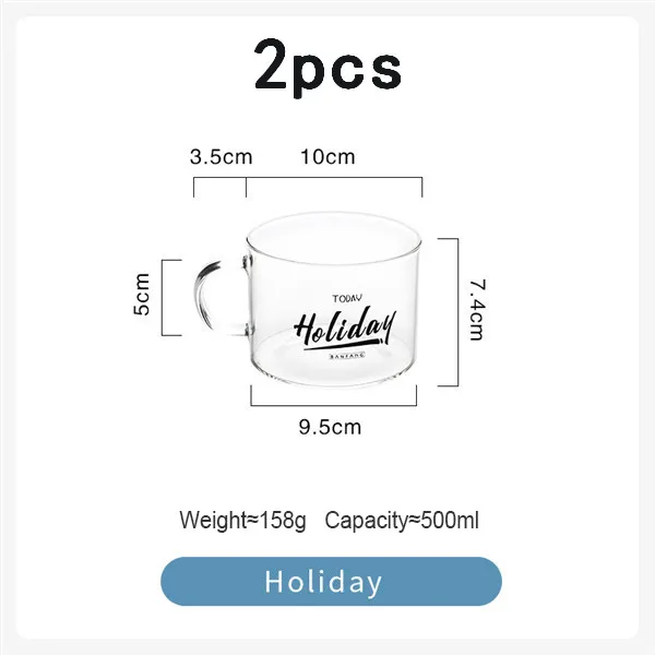 2pcs style 1 Стеклянная Кружка креативное письмо молоко сок чашка для воды Черное золото покрытая кружка для пива с ручкой влюбленные пары Кристальные прозрачные кружки подарки - Цвет: 2pcs style 1