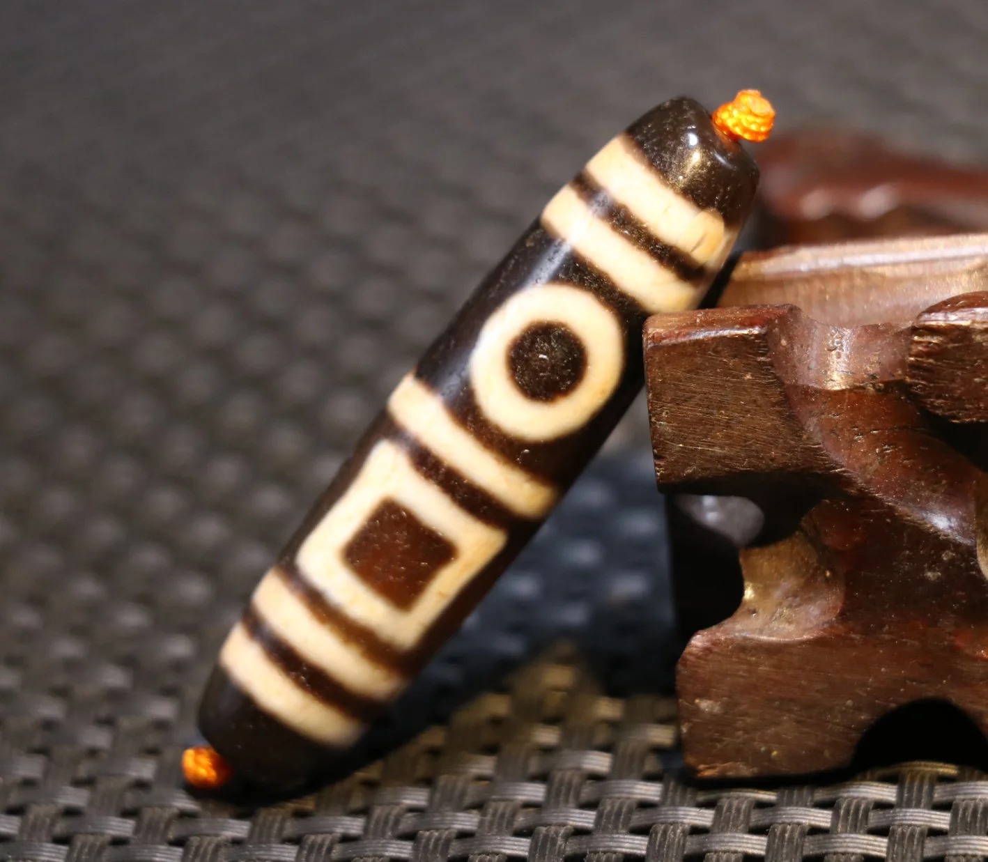 Уникальный волшебный Тибетский старинный Агат небеса и земли гармоничный символ