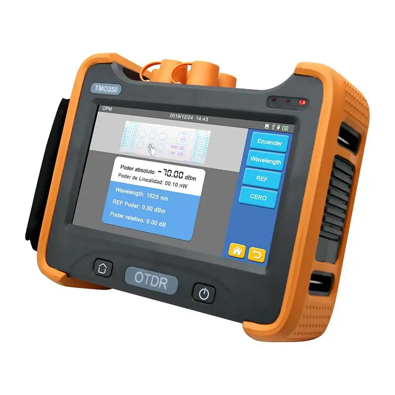 Новый оптический временной рефлектометр TMO350 OTDR 1310 1550nm 32 30dB встроенный VFL OPM OLS
