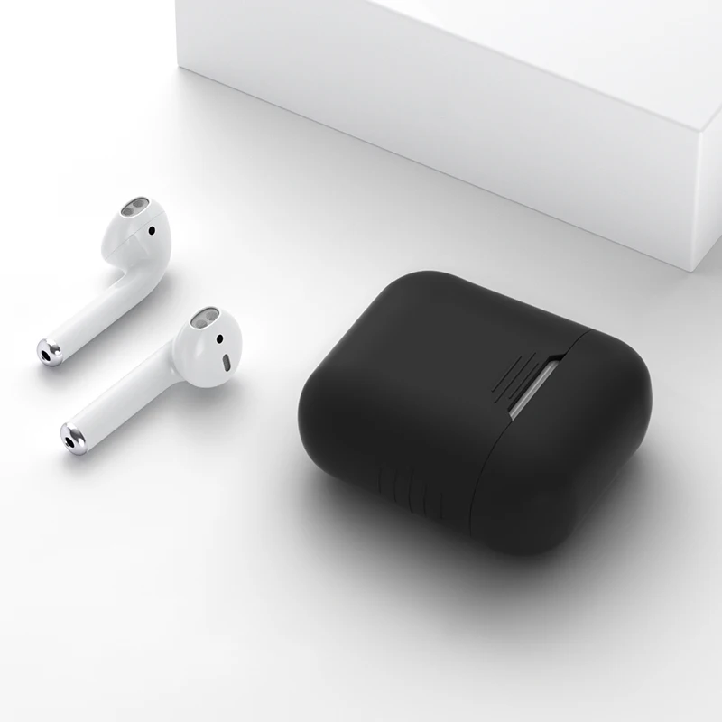 Case For Airpods Силиконовый чехол для Apple Airpods для Air Pods чехол s для Airpods Pro Bluetooth наушники кожаный чехол для наушников Аксессуары - Цвет: Case For Airpods