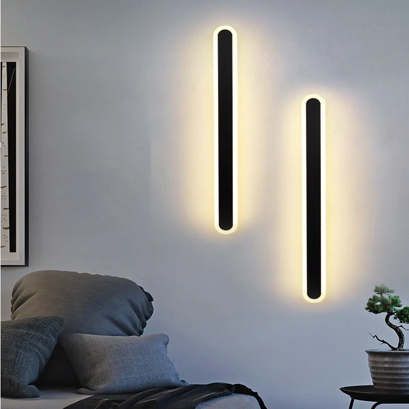 

Corridor aisle long lights Nordic balcony lights porch rectangular lights strip lights modern minimalist LED ceiling lights