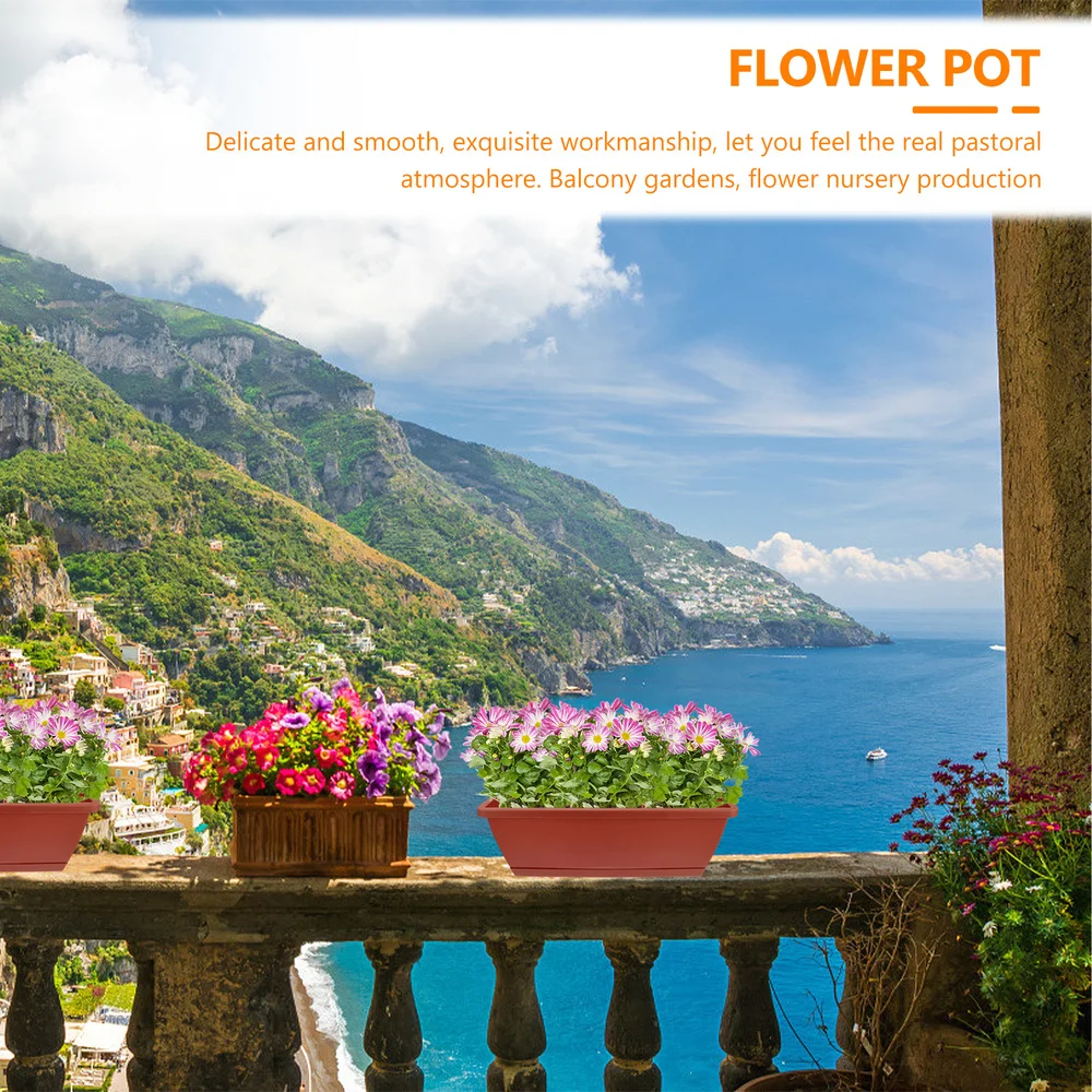 

3pcs Home Flower Pots Balcony Planting Pot Plant Display Flowerpot