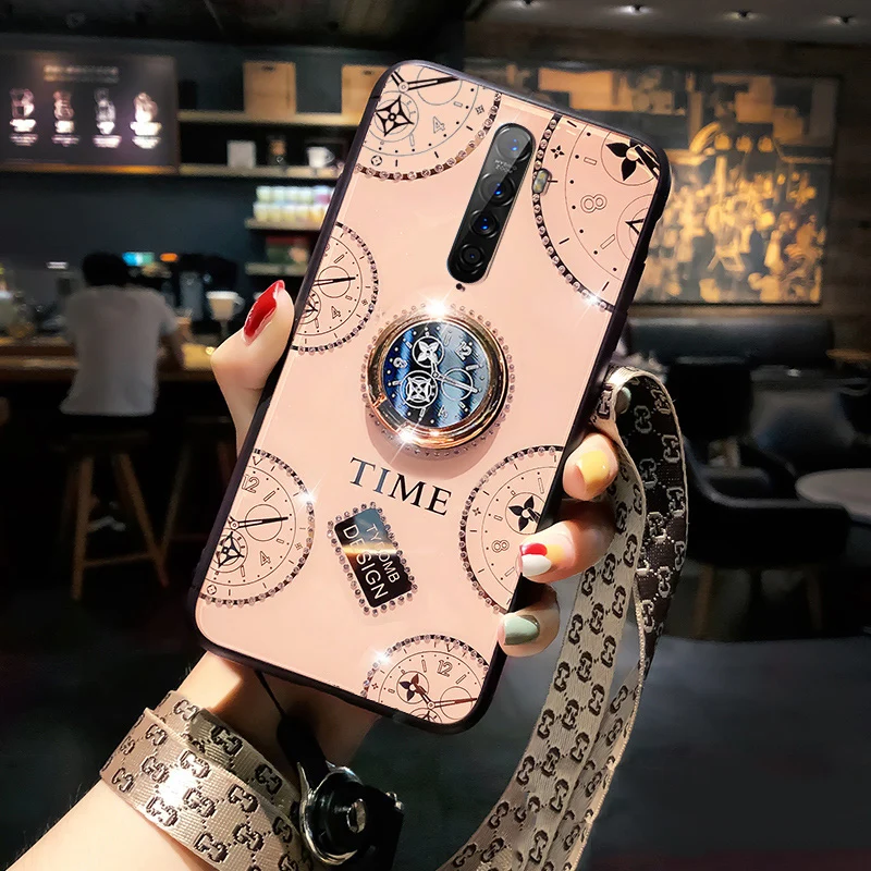 GKK роскошный для Oppo Reno 2 2Z Z 10X Zoom Ace чехол противоударный Узор Акриловый кольцевой