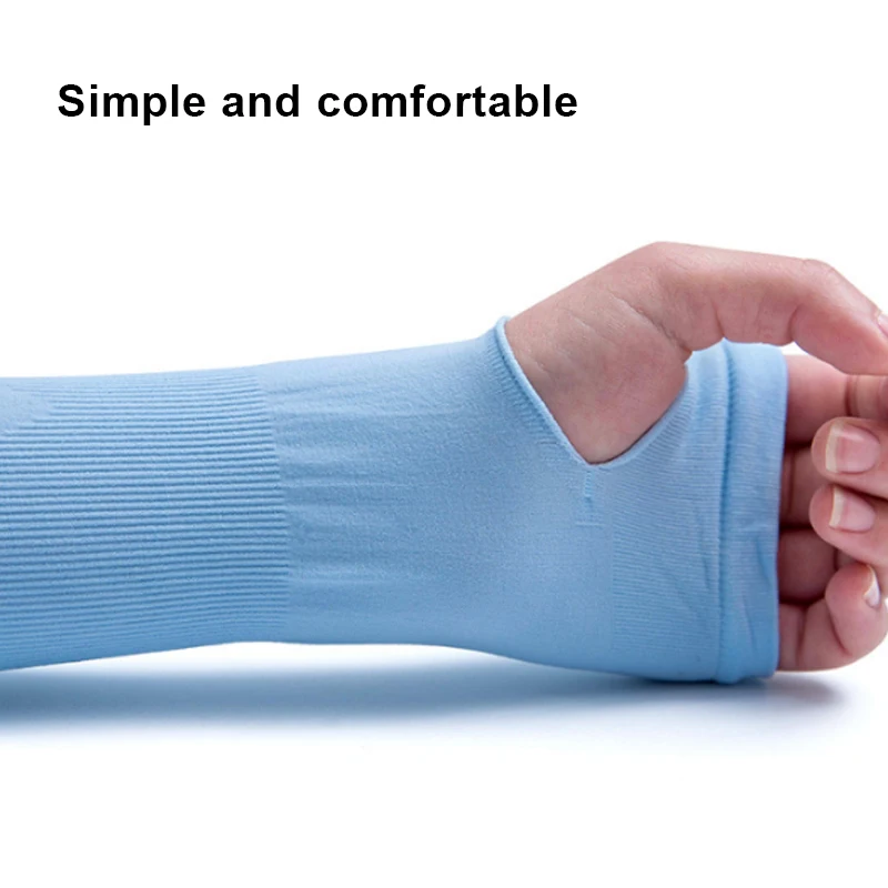 

1 Pair Summer Arm Sleeves Sun UV Protection outdoor Drive Sport Travel Arm Warmers White Black Arm Cover Men Women Arm Warmers