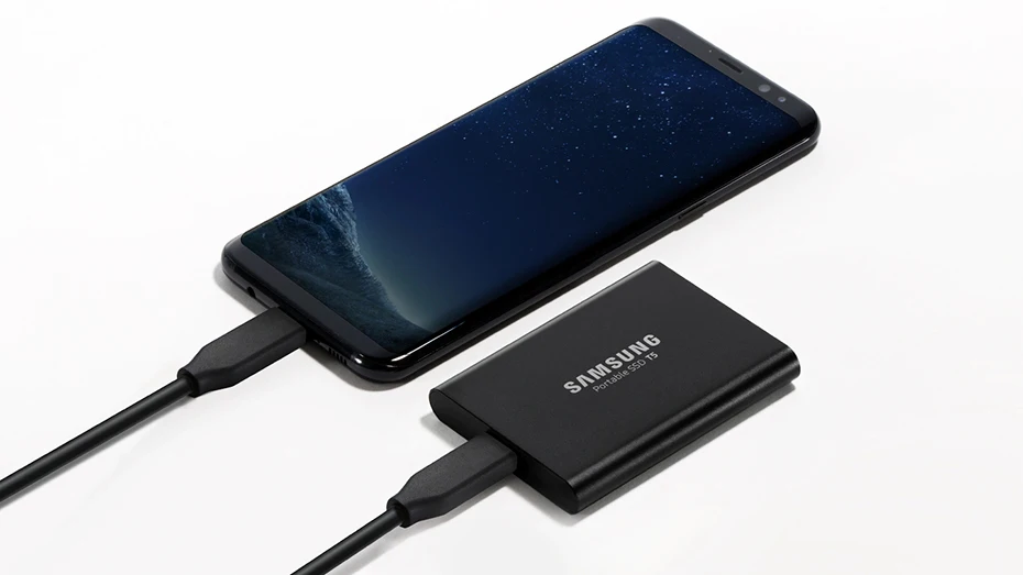 Samsung T5 портативный SSD 250 ГБ 500 1 ТБ 2 ТБ USB3.1 Внешние накопители USB 3,1 Gen2 и обратная совместимость с USB для ПК