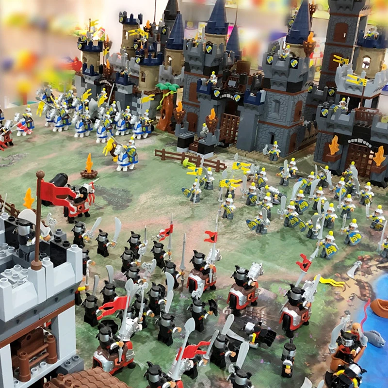 Набор для сборки больших строительных блоков: замок военная башня принцесса