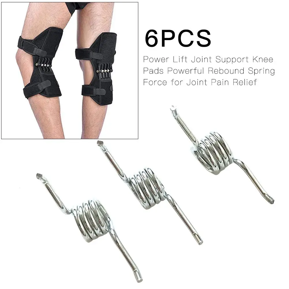 6 шт. PowerLift шарнир поддержка Наколенники s мощный отскок Весна сила колено