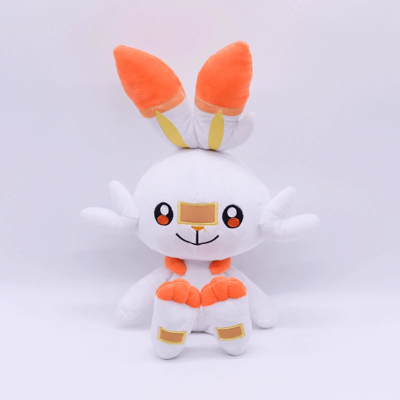 Зеленый Высокое качество Scorbunny Sobble Grookey мягкая плюшевая игрушка японского аниме Кукла мультфильм дети девочки рождественские подарки на день рождения - Цвет: Зеленый