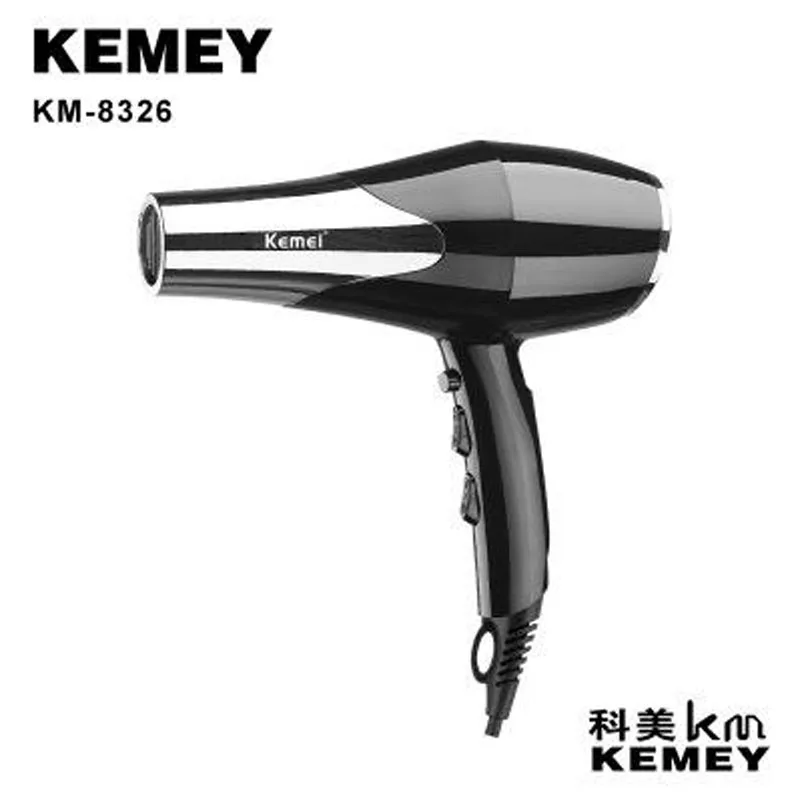 

kemei hair dryer KM-8326 3000W High power wide voltage negative oxygen ion stable thermostat system Kemei hair dryer